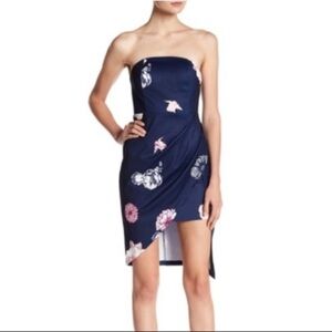 [Anthropologie] Floral Strapless Dress